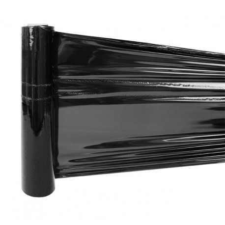 Rouleau de film etirable opaque noir 300 x 45